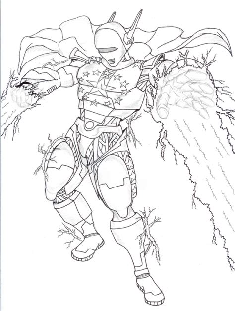 Kinetix Phase 1 In Kevin Walkers City Of Heroes Inked Comic Art