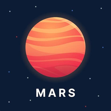 Premium Vector Mars Planet Illustration Astronomy Planet Vector