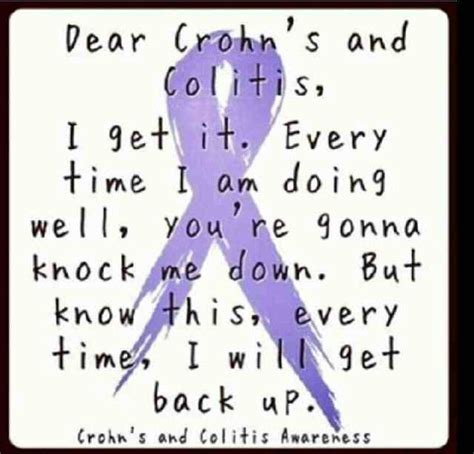 Crohns And Ulcerative Colitis Awareness I Will Get Back Up Crohns