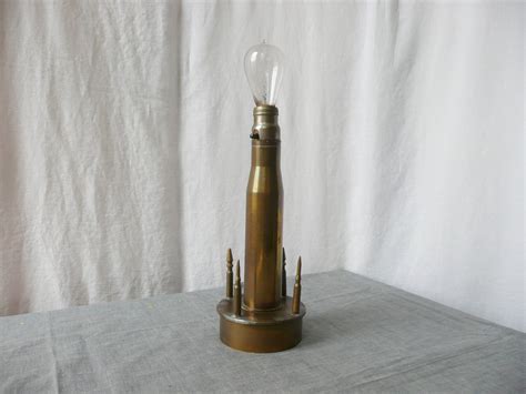 Items Similar To Lamp Trench Art Wwii Brass Shell Casings