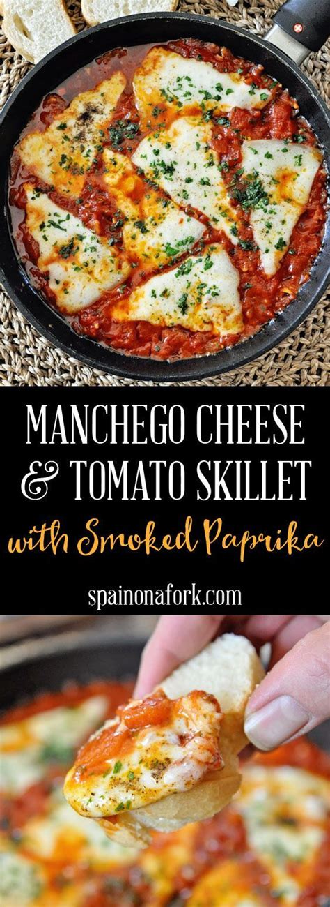 Manchego Cheese And Tomato Skillet Tapas Recipes Great Recipes Dinner