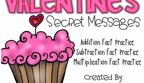Valentine's Day Math Jokes: Addition, Subtraction, Multiplication Fact