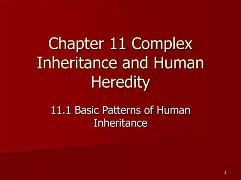 Ppt Chapter 11 Complex Inheritance And Human Heredity Powerpoint