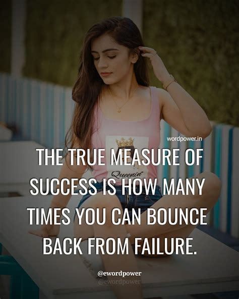 The True Measure Of Success Is How Many Times You Can Bounce Back From