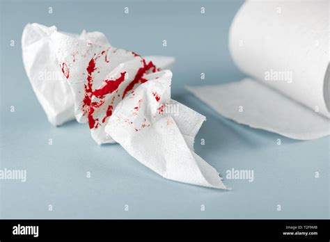 Period Blood On Toilet Paper