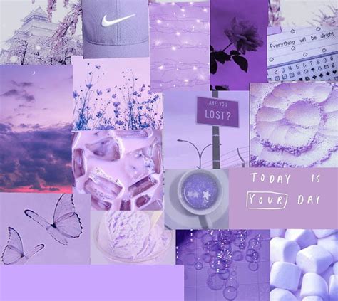 Lavender Collage Purple Aesthetic Background Aesthetic Iphone