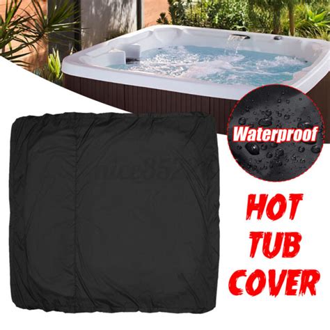 Hot Tub Spa Cover Cap Waterproof Insulation Protector Outdoor Anti Uv
