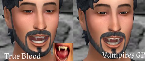 Mod The Sims True Blood Fangs And Gapped Variant Teen Elder