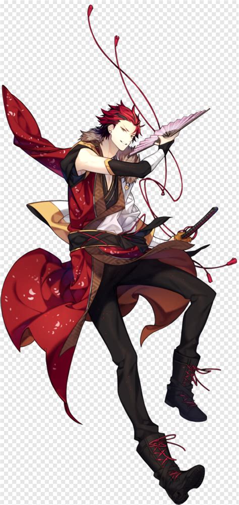 Anime Guy Red Haired Anime Warrior Boy Png Download 631x1336 8270046 Png Image Pngjoy