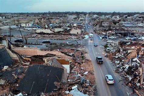 Video Drone Footage Captures Devastating Aftermath Of Mayfield Ky