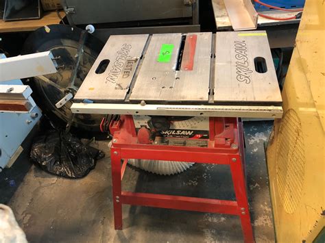 Used Skil 3400 15 Amp 10 Inch Table Saw With Stand Coast Machinery Group