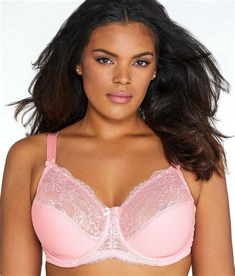 glamorise pink elegance lacy wonderwire bra us 36f uk 36e nwot bras and bra sets