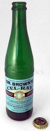 Soda Dr Browns Cel Ray Bottle 1940s Hand Prop Room