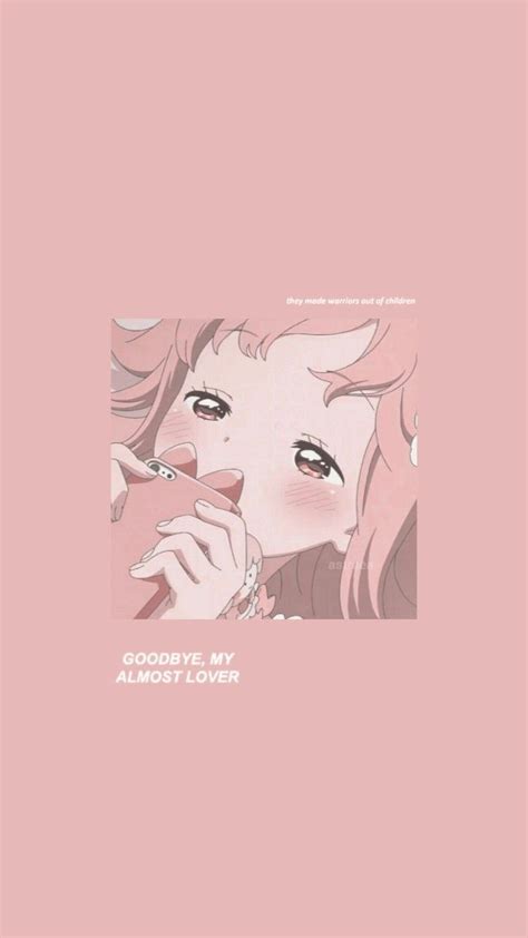 Lockscreen Pastel Rose Cute Anime Anime Backgrounds