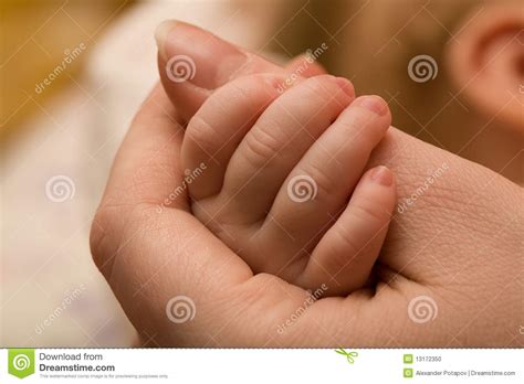 Mother And Baby Hands Stock Photo Image 13172350