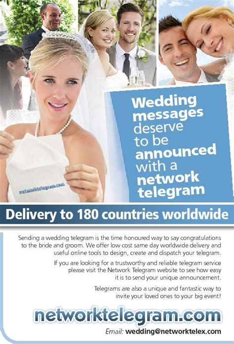 Send A Wedding Telegram Wedding Messages Say Congratulations Networking