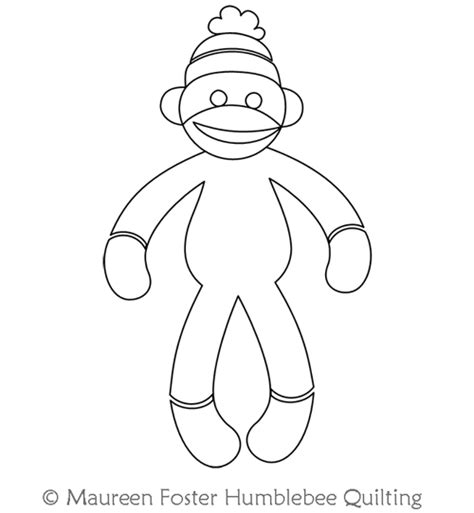Sock Monkey Coloring Page Fun And Creative Activity For Kids