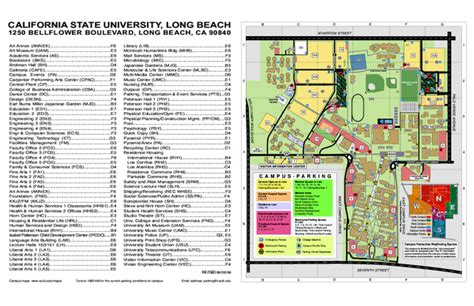 California State University At Long Beach Map Long Beach California