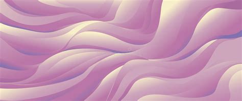 Abstract Pink Pastel Colors Wavy Shape Pattern Background Vector