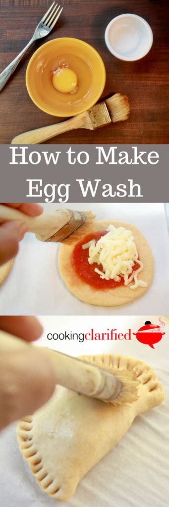 how to make egg wash cooking clarified