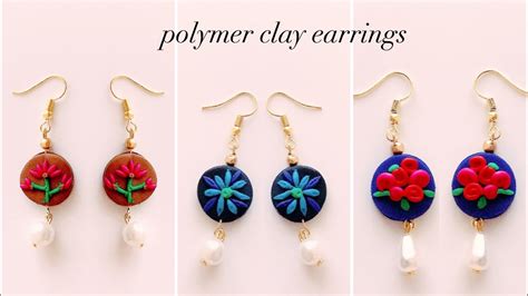 3 Easy And Beautiful Earrings Polymer Clay Earrings How To Make