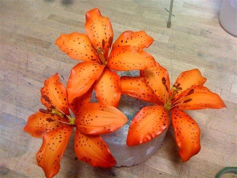 Skip to main search results. Gum paste lilies. #edible #flower #orange #lily (With ...