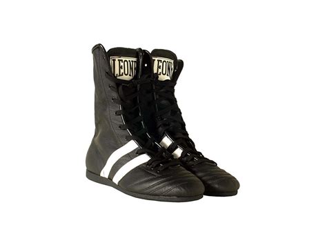 View Our Leone 1947 Boxing Shoes Black Cl186noir At Barbarians Figh