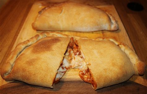 Mexican Chicken Calzone With Hot Salsa And Cheese Sauce Homemade With