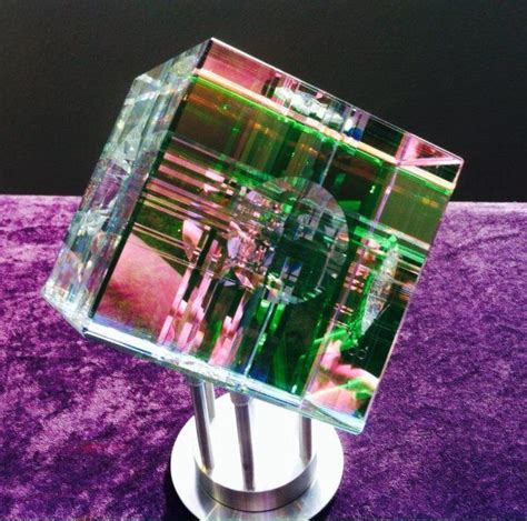Sculpture Chroma Cube Glass Scuplture By Jack Storms Jack Storms Glass Jack Storms Glass