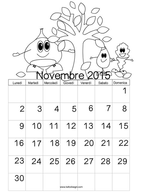 Calendario 2015 Da Colorare Fredrotgans