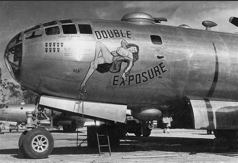 Double Exposure Nose Art Wwii Aircraft Art Airplane Art