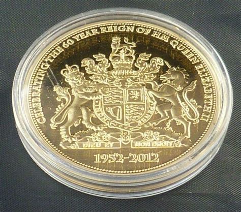 Windsor Mint Gold Plated Queen Elizabeth Ii Diamond Jubilee Coin Series