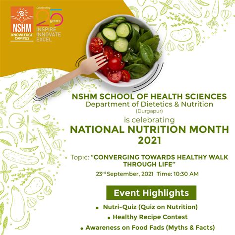 Nshm Durgapur Celebrating National Nutrition Month 2021