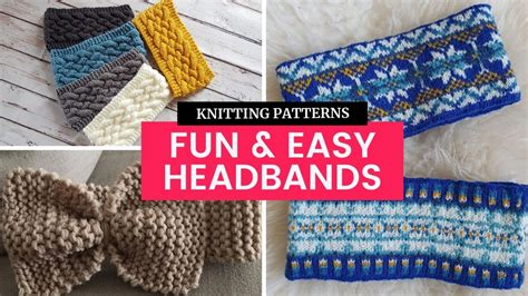 10 Fun And Easy Knitting Patterns For Headbands Tonia Knits