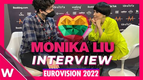 Monika Liu Sentimentai Lithuania Eurovision 2022 Interview After Second Rehearsal Youtube