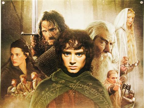 The Lord Of The Rings The Fellowship Of The Ring One Sheet Cast