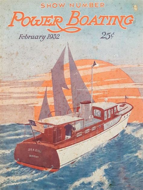 Power Boating Magazine Cover February 1932 640x849 
