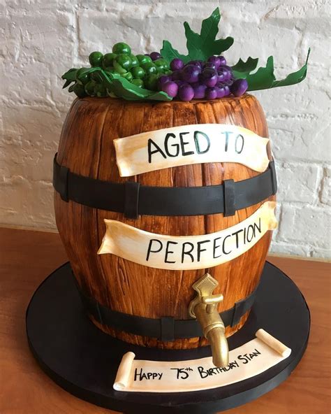 Outdoor wedding cake wine barrels | wedding cake backdrop. Aged to perfection 👌🏻! Wine barrel cake! | Barrel cake ...