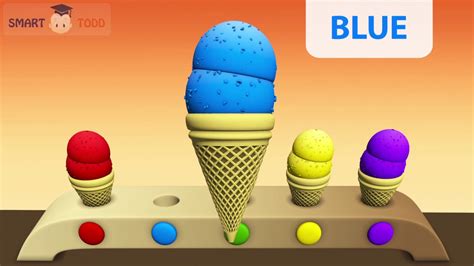 Learn Colors With Ice Cream Soft Ice Cream Learning Colors For Kids