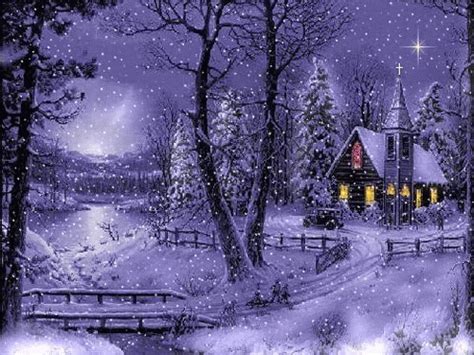 Happy Snowy Holidays A Snowy Church  My Incredible Website