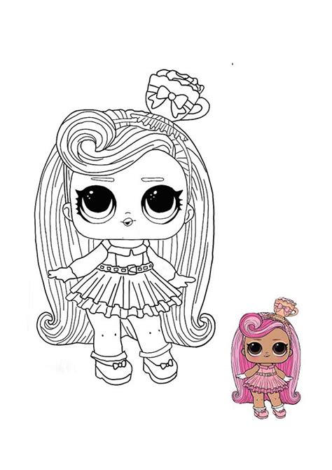 Free Lol Surprise Hairvibes Doll Darling Coloring Page Print Or
