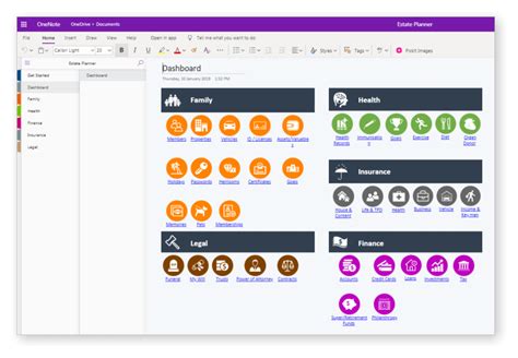 Onenote Estate Planner Templates