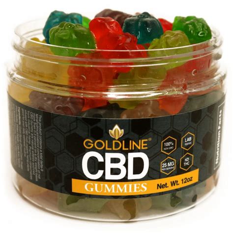 Goldline Cbd Gummy Bears Large 12oz