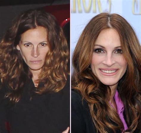 Julia Roberts Do You Like Her Better With Or Without Makeup Celebs