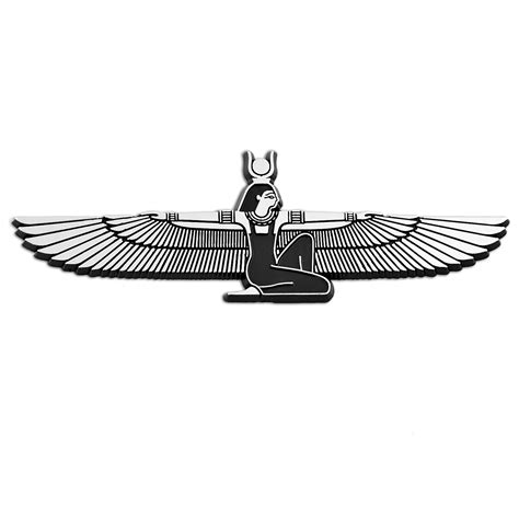 Winged Isis Plastic Auto Emblem Silver 575 X 2