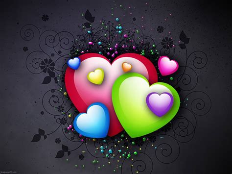 Free Download Hearts Colorful 1600x1200 Pixels Wallpapers Tagged