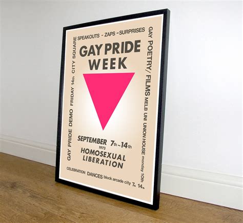 Gay Pride Week 1973 Poster Lgbtq Pride Poster Print 48th Etsy Uk