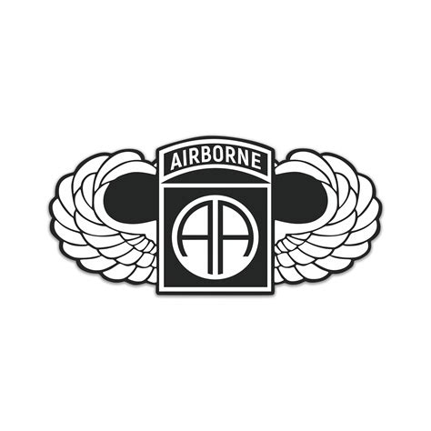 82nd Airborne Division Parachutist Precision Cut Decal