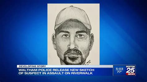 Police Release Sketch Of Suspect Wanted In Alleged Assault Of Woman Along Riverwalk In Waltham