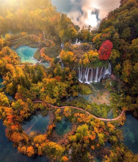 Vibrant Autumn Colors At Plitvice Lakes National Park
